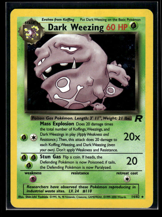 Dark Weezing (14) 14/82 Team Rocket