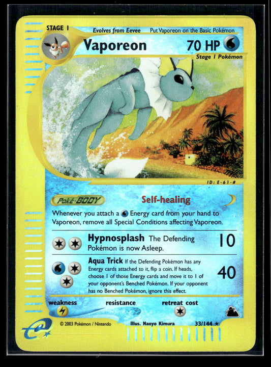 Reverse Foil - Vaporeon 033/144 Skyridge