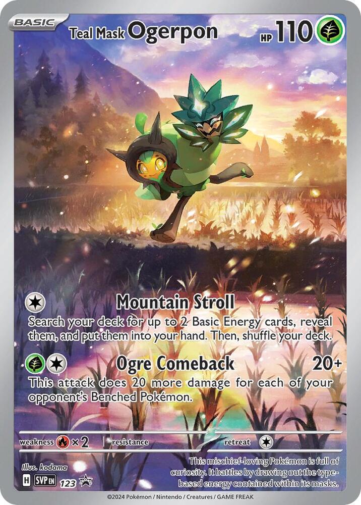 Teal Mask Ogerpon 123 SV: Scarlet & Violet Promo Cards