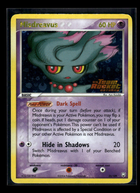 Reverse Foil - Misdreavus 25/109 Team Rocket Returns