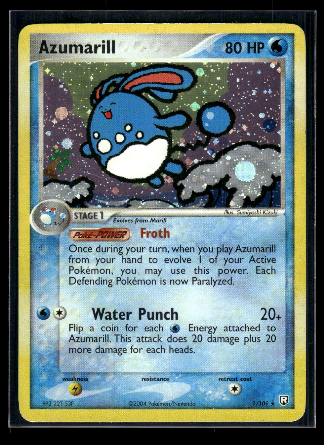 Azumarill 1/109 EX Team Rocket Returns