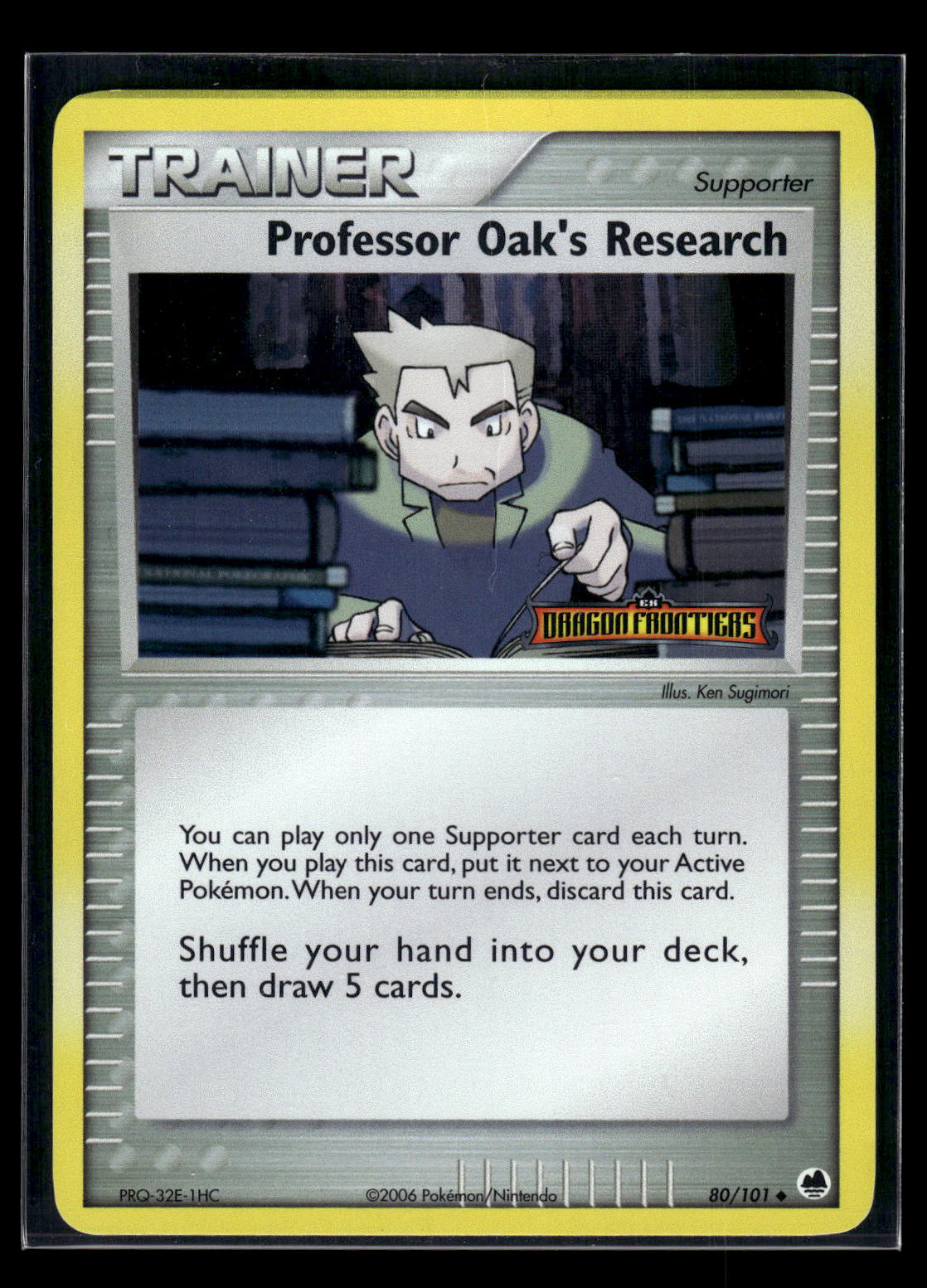 Professor Oak's Research 80/101 EX Dragon Frontiers Stamped