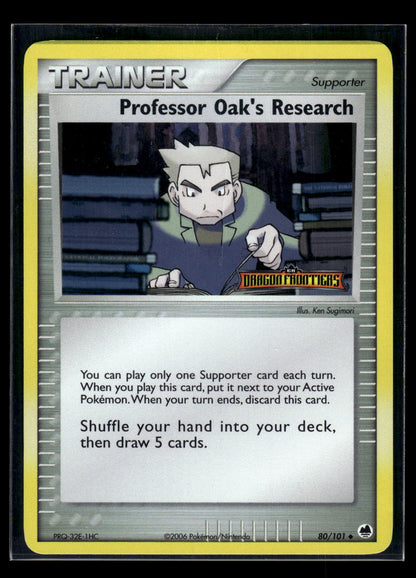 Professor Oak's Research 80/101 EX Dragon Frontiers Stamped
