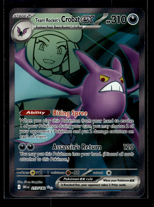 Team Rocket's Crobat ex - 217/182 SV10: Destined Rivals