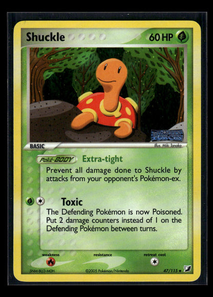 Shuckle 47/115 EX Unseen Forces Stamped Reverse