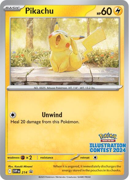 Pikachu - (Illustration Contest 2024) 214 SV: Scarlet & Violet Promo Cards