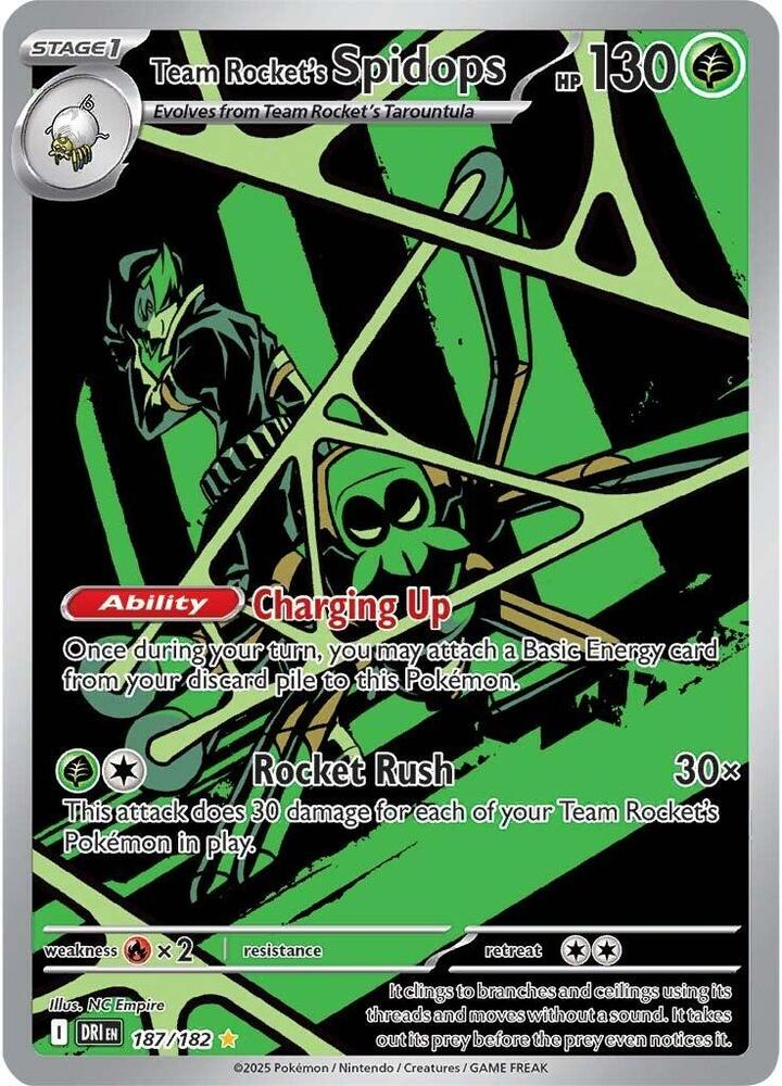 Team Rocket's Spidops 187/182 SV10: Destined Rivals