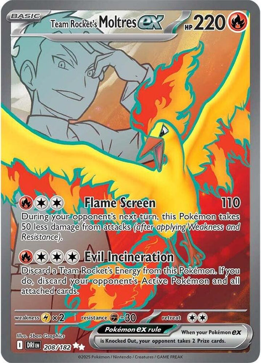 Team Rocket's Moltres ex 208/182 SV10: Destined Rivals