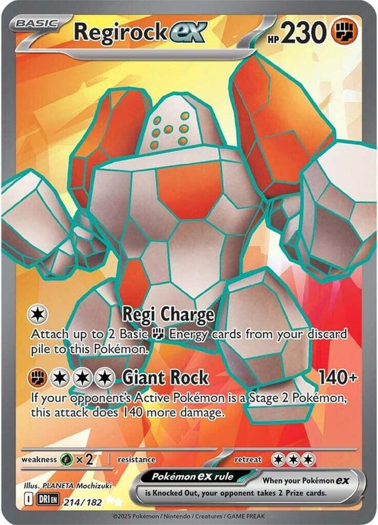 Regirock ex 214/182 SV10: Destined Rivals