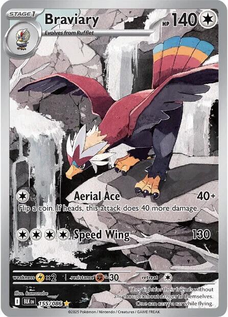Braviary 155/086 SV: Black Bolt