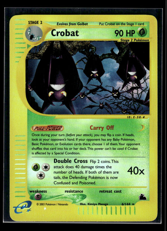 Reverse Foil - Crobat (6) 006/144 Skyridge