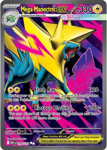 Mega Manectric ex 158/132 ME01: Mega Evolution