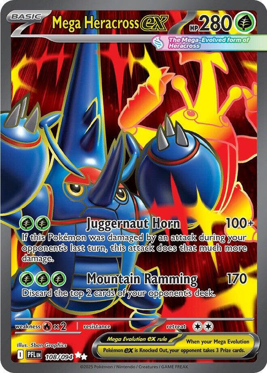 Mega Heracross ex 108/094 ME02: Phantasmal Flames
