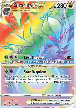 Lost Origin - Giratina Vstar 201/196