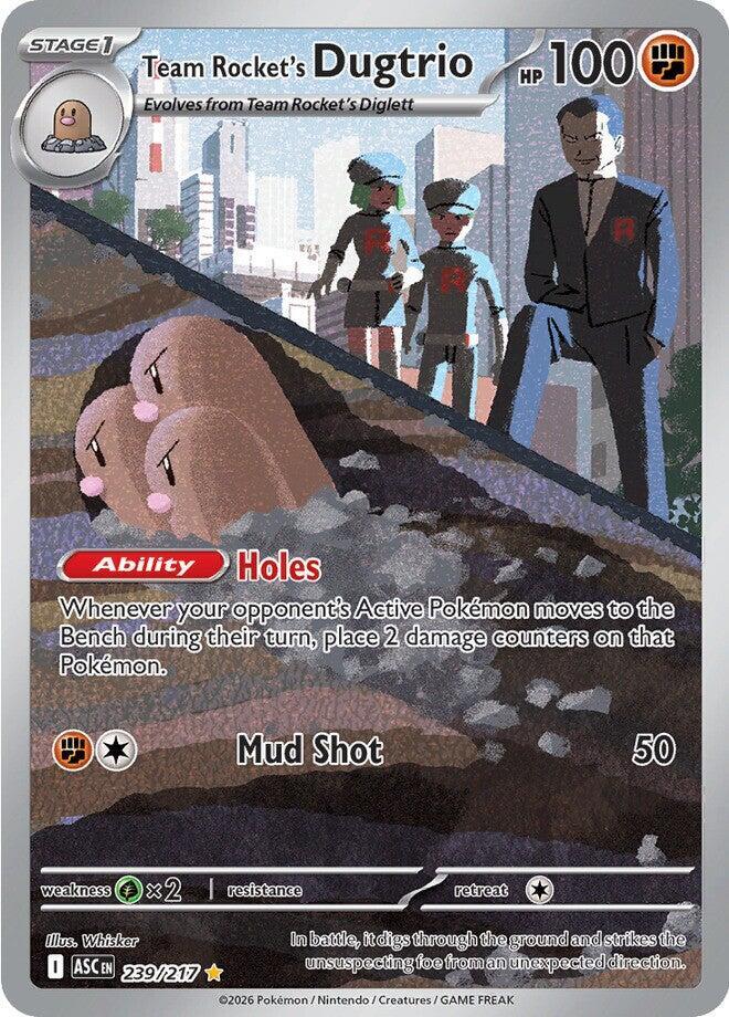 Team Rocket's Dugtrio 239/217 ME: Ascended Heroes