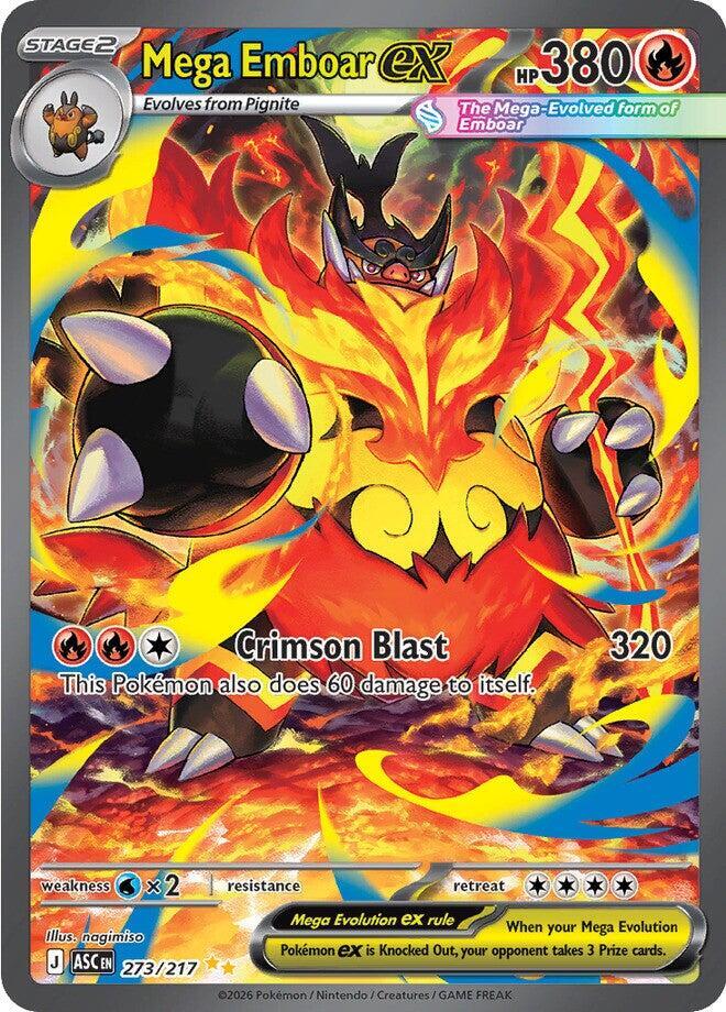 Mega Emboar ex 273/217 ME: Ascended Heroes