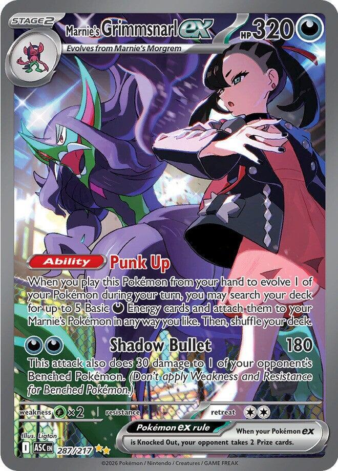 Marnie's Grimmsnarl ex 287/217 ME: Ascended Heroes