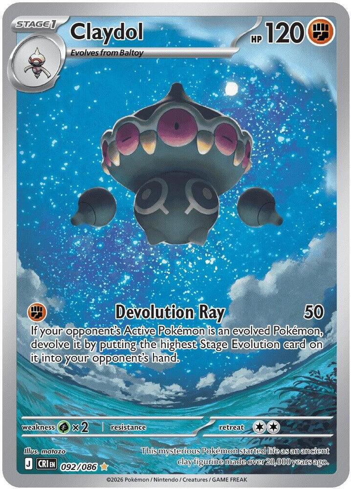 Claydol 092/086 ME04: Chaos Rising