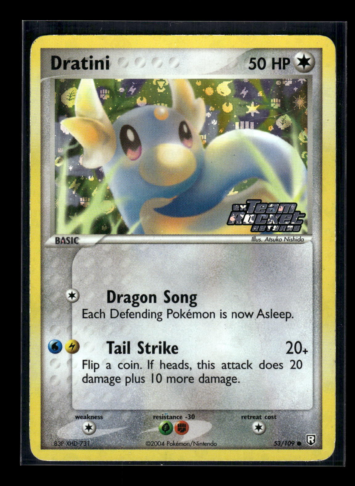 Reverse Foil - Dratini - 053/109 53/109 Team Rocket Returns