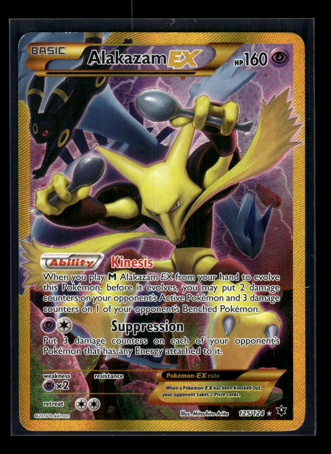 Alakazam EX (Secret) 125/124 XY - Fates Collide