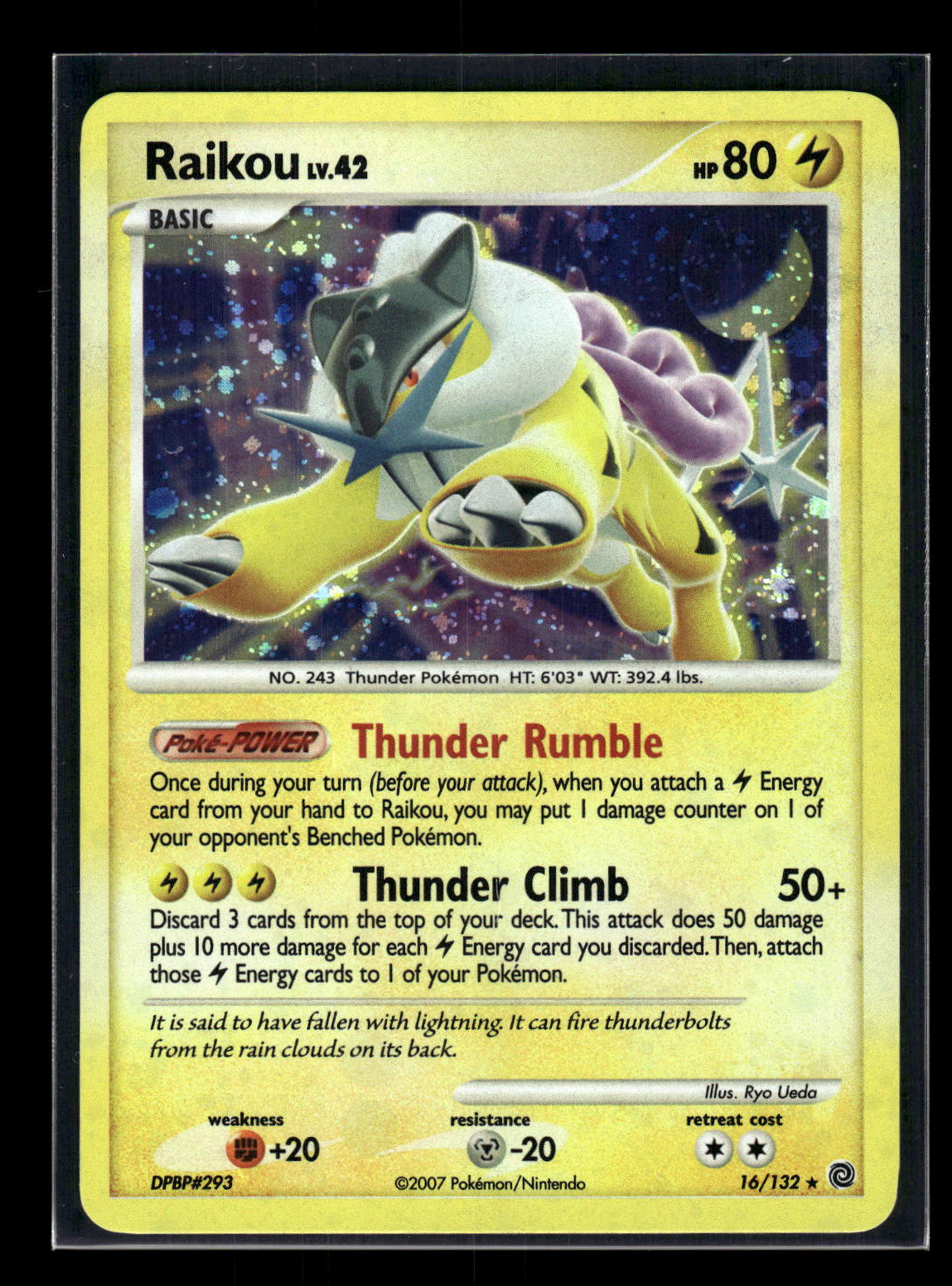 Heavy Holo Bleed - Raikou 16/132 Secret Wonders