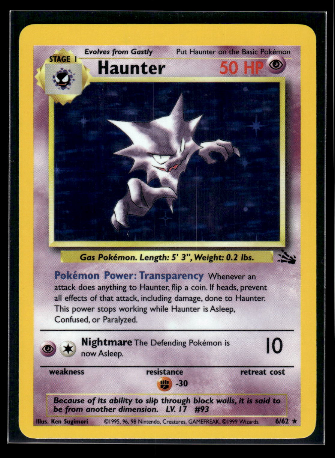 Haunter (6) 06/62 Fossil