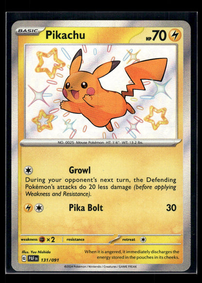 Pikachu 131/091 SV: Paldean Fates