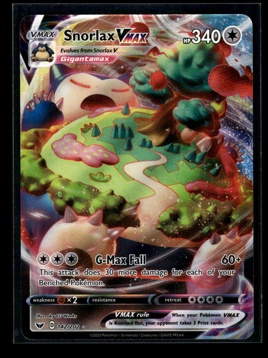 Snorlax VMAX 142/202 SWSH01: Sword & Shield Base Set
