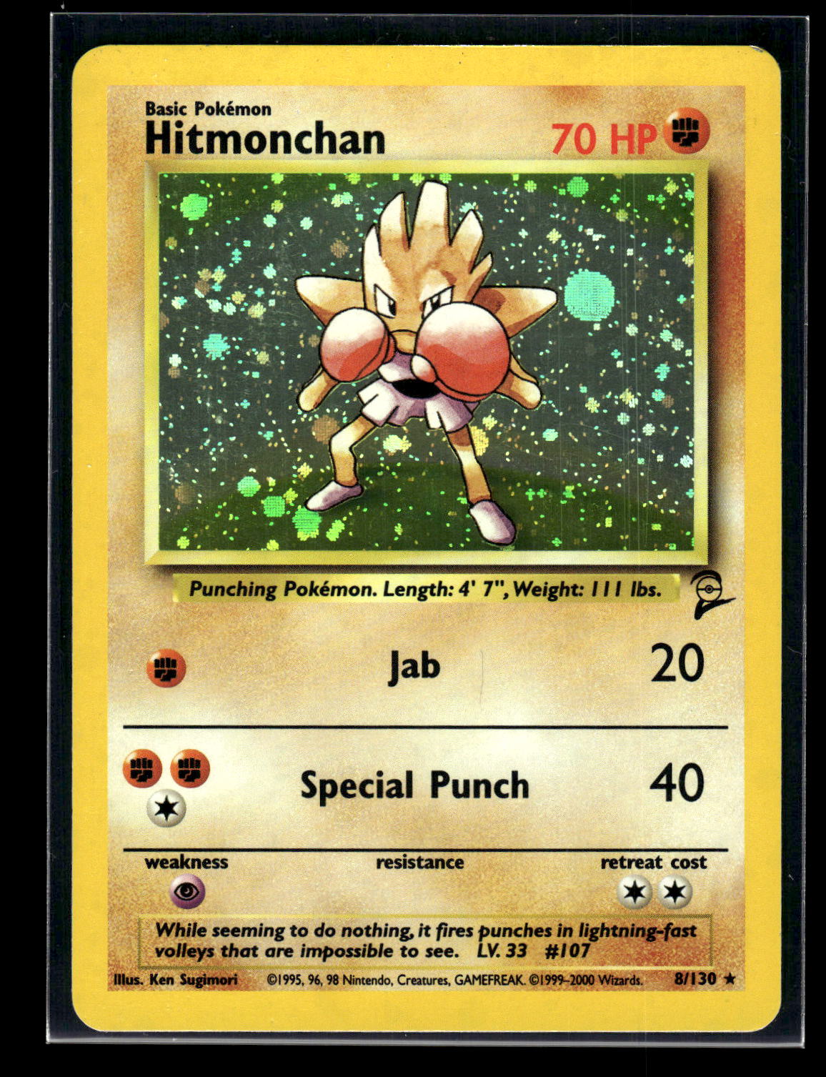 Hitmonchan 008/130 Base Set 2