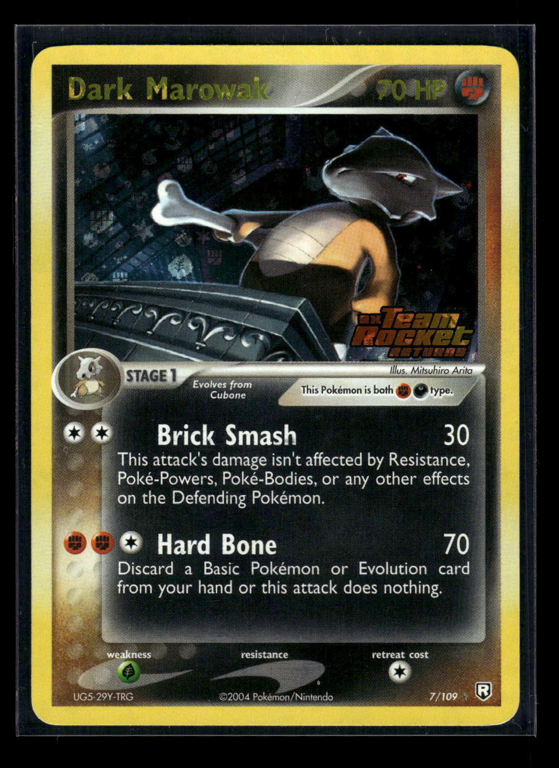 Dark Marowak 7/109 EX Team Rocket Returns Stamped Reverse