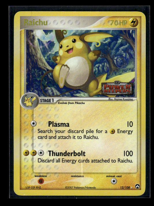 Reverse Foil - Raichu 12/108 Power Keepers