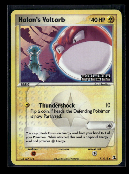 Reverse Foil - Holon's Voltorb 71/113 Delta Species