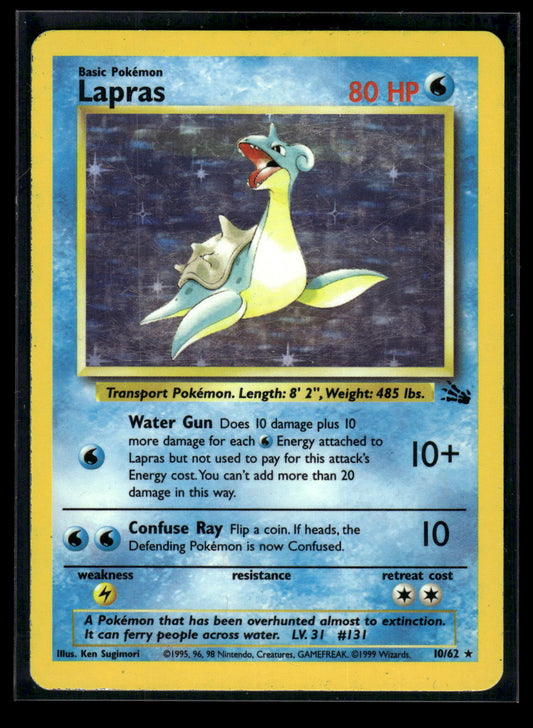 Lapras (10) 10/62 Fossil