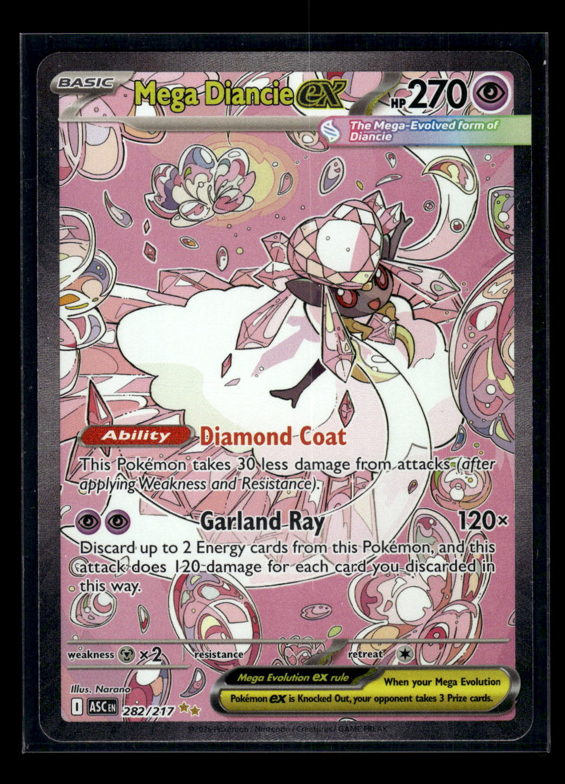 Mega Diancie ex 282/217 ME: Ascended Heroes