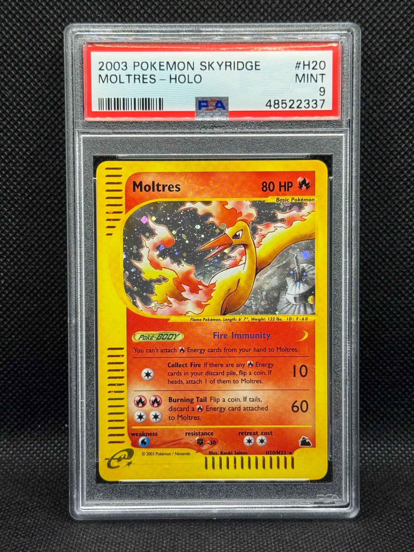 PSA 9 - Moltres H20/H32 - Skyridge