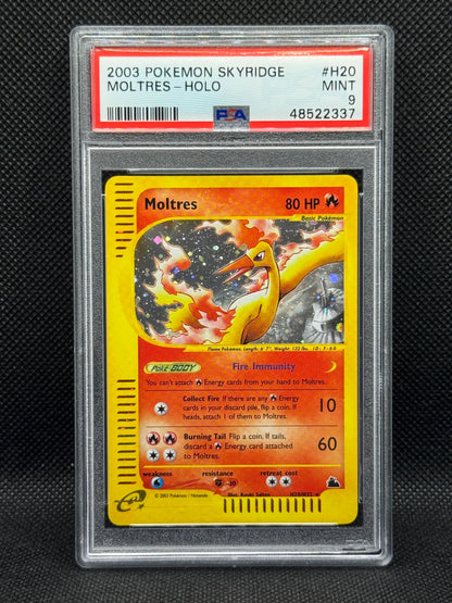 PSA 9 - Moltres H20/H32 - Skyridge