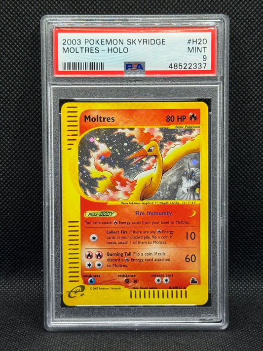 PSA 9 - Moltres H20/H32 - Skyridge