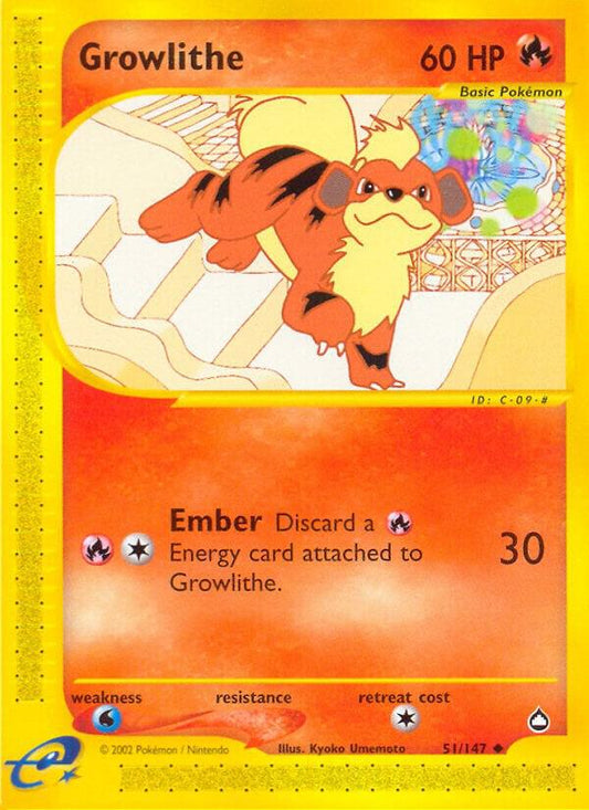 Growlithe (51) 051/147 Aquapolis
