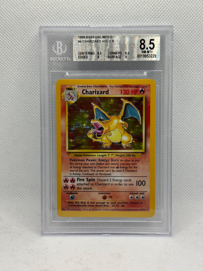 BGS 8.5 - Charizard 4/102 - Base Set