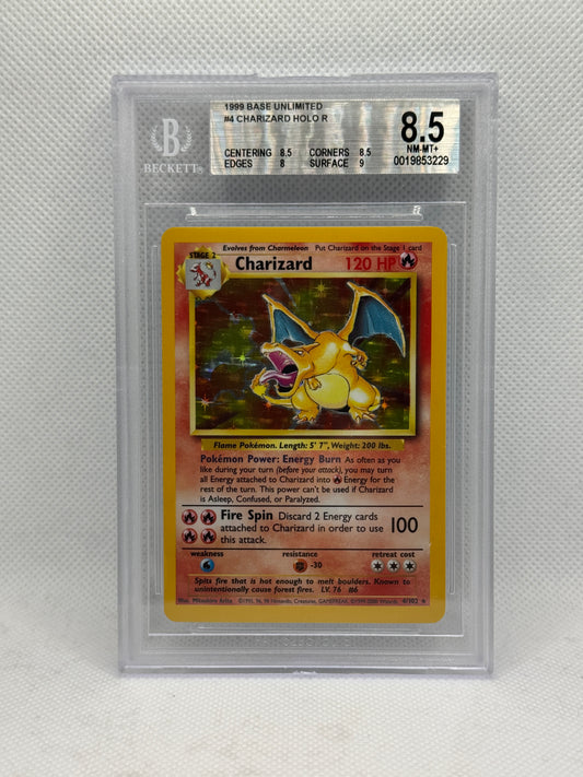 BGS 8.5 - Charizard 4/102 - Base Set