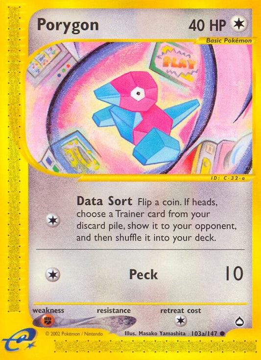 Porygon (103a) 103a/147 Aquapolis