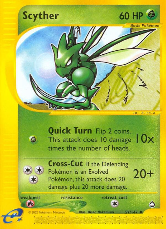 Scyther (57) 057/147 Aquapolis