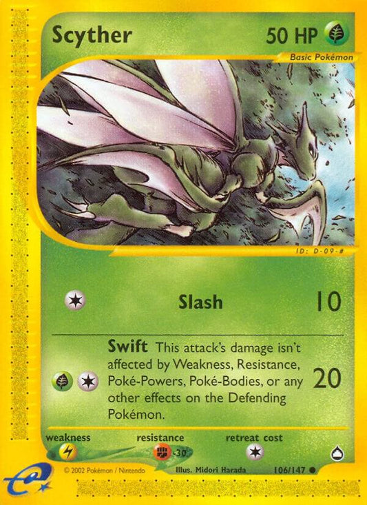 Scyther (106) 106/147 Aquapolis