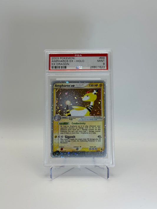 PSA 9 - Ampharos ex 89/97 - EX Dragon