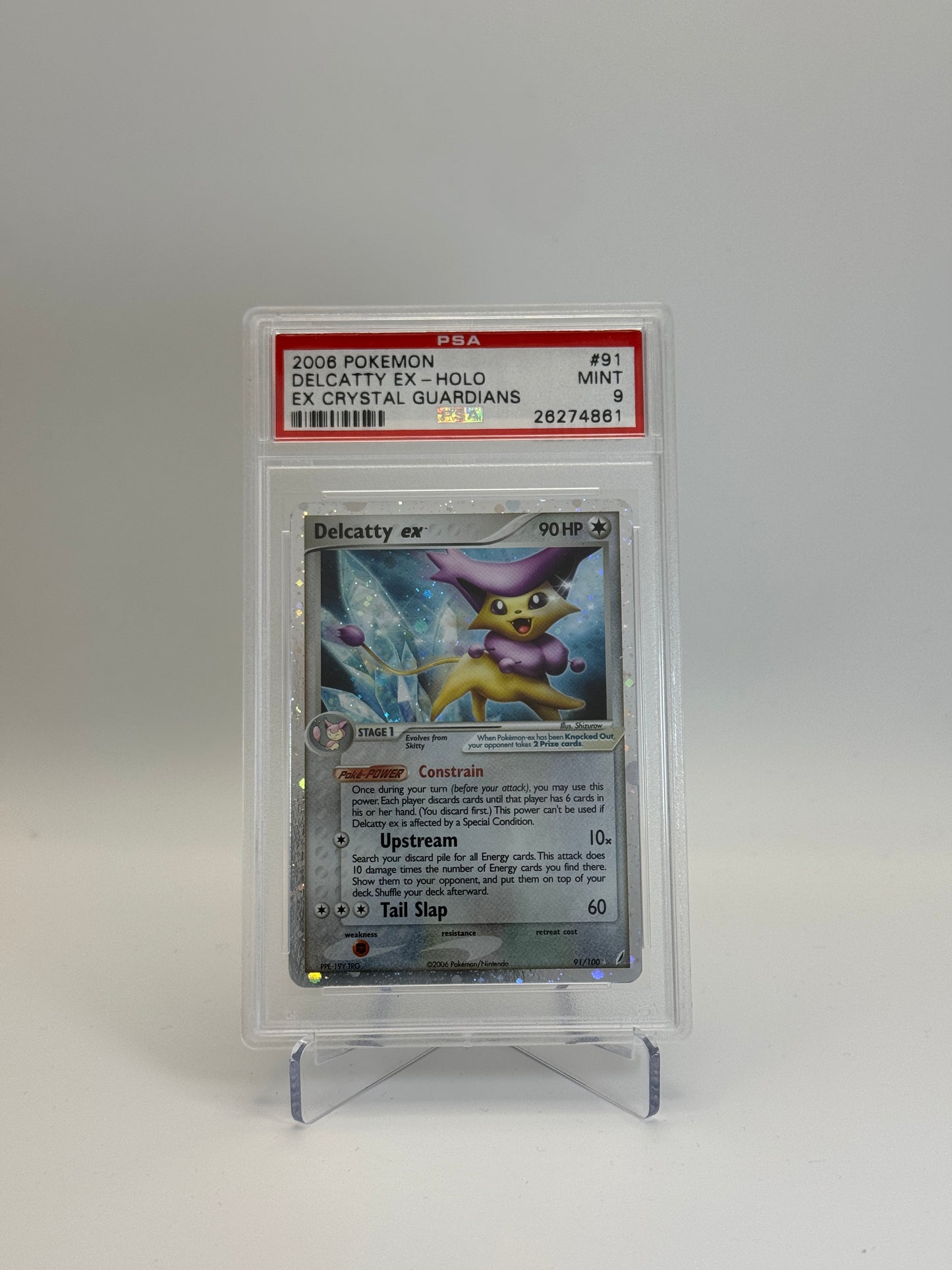 PSA 9 - Delcatty ex 91/100 - Crystal Guardians