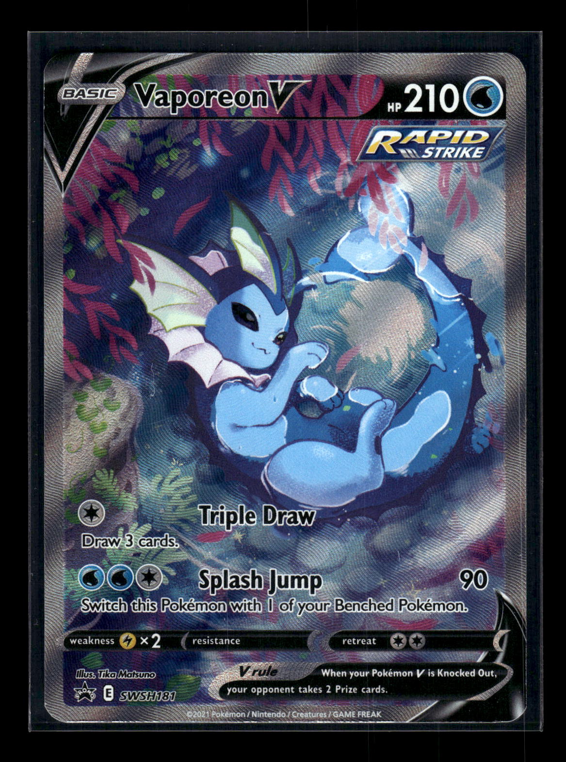 Vaporeon V SWSH181 SWSH: Sword & Shield Promo Cards