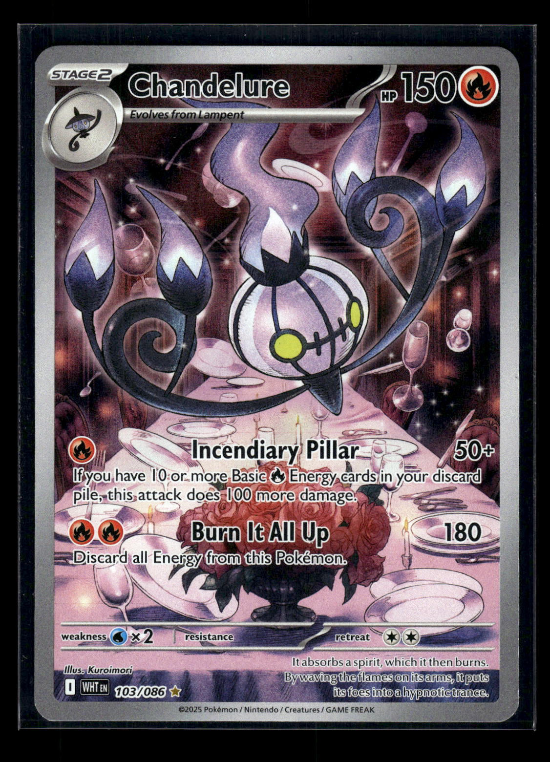 Chandelure - 103/086 SV: White Flare