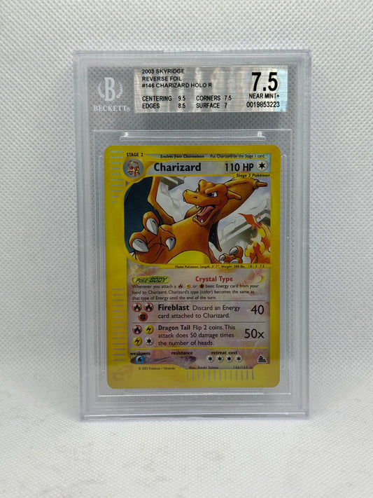 BGS 7.5 - Charizard 146/144 Reverse Foil - Skyridge