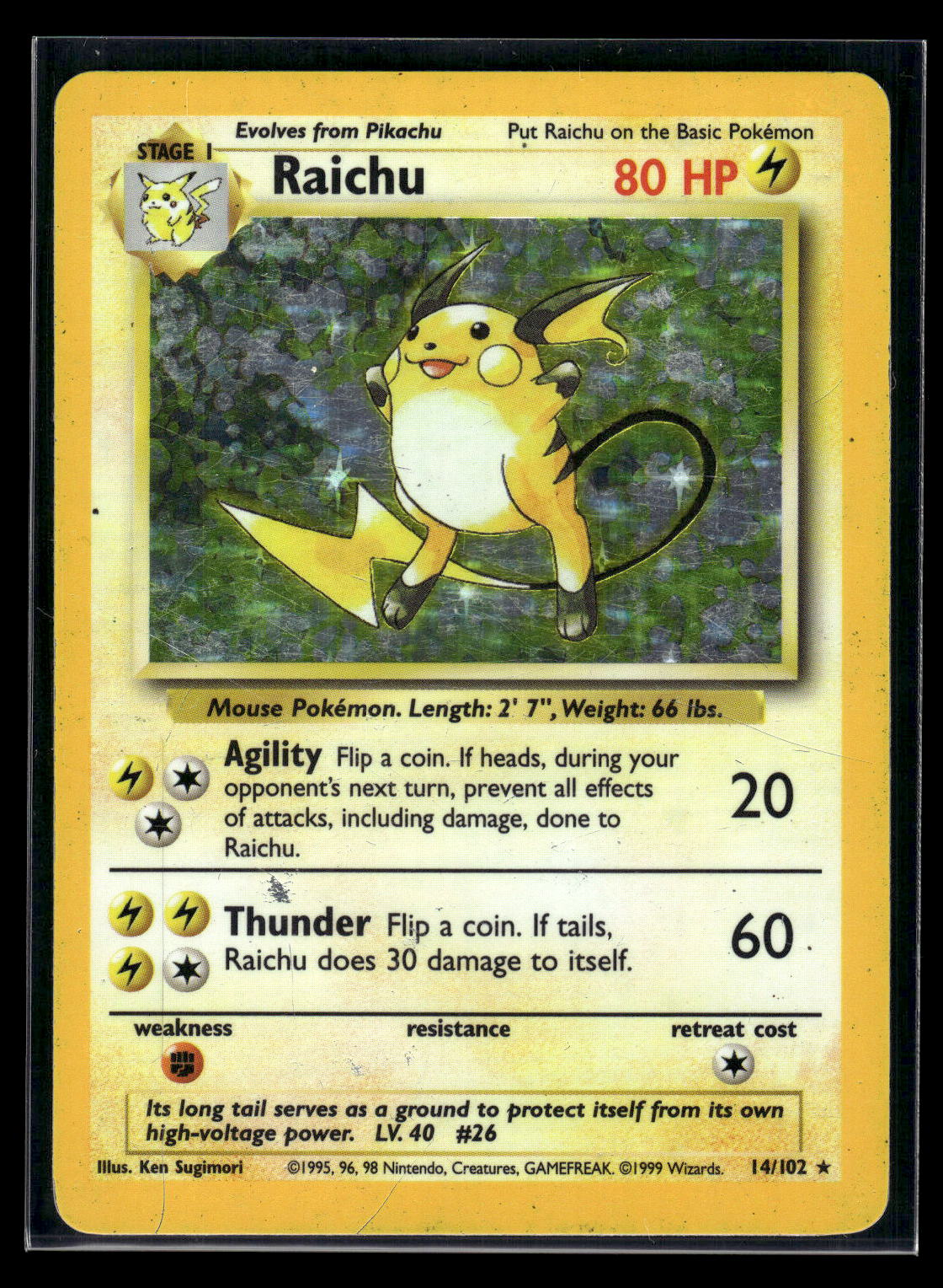 Raichu 016/130 Base Set 2
