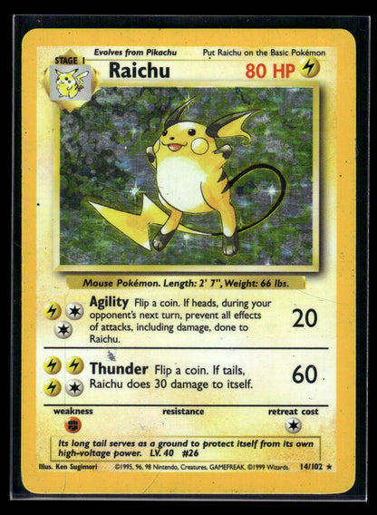 Raichu 016/130 Base Set 2